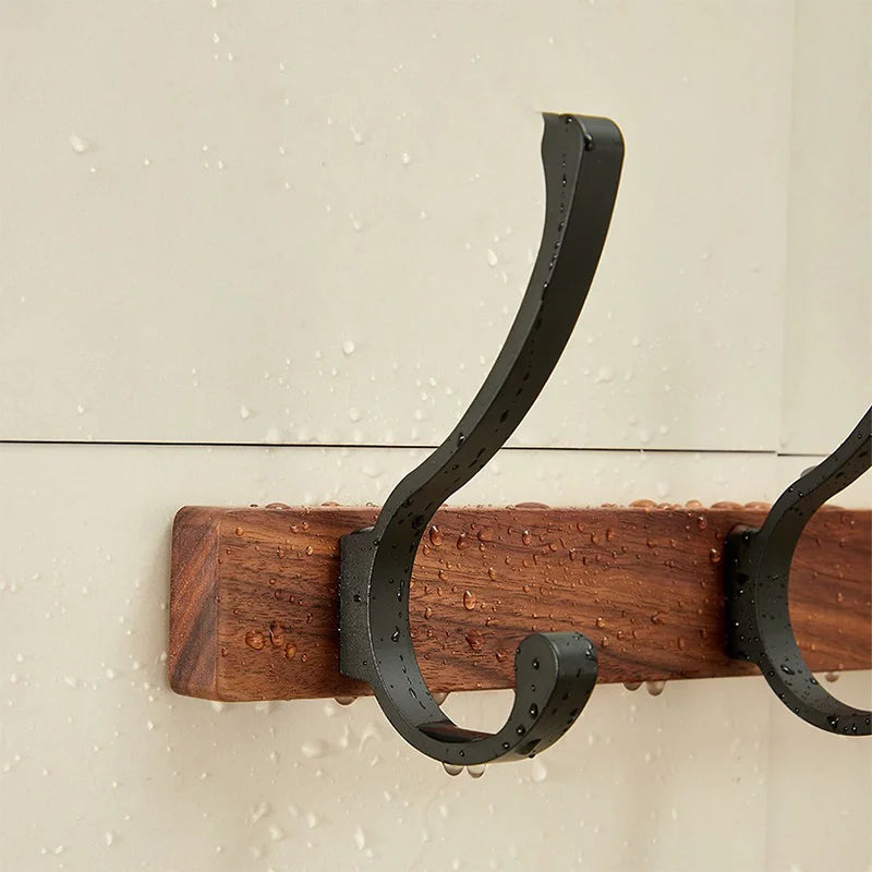 5/3/1Pcs Solid Wood Hooks Wall Mounted Clothes Scarf Hat Coat Hook Simple Room Decor Storage Hanger Towel Rack Home Organizer