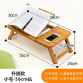 Adjustable Bamboo Laptop Stand ,Collapsible Computer Desk with Foldable Legs, Mini Desk for Sofa Bed, Home Working Table