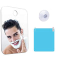 Acrylic Fog Free Mirror Wall Suction Travel Mirror Unbreakable Portable Traveling Shaving Women Makeup Bathroom Accessories