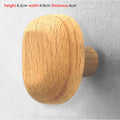 Pebble shaped Wall Mounted Coat Hook Natural Wood Clothes Hanger Decorative Key Hat Scarf Handbag Storage Hanger Bathroom Rack