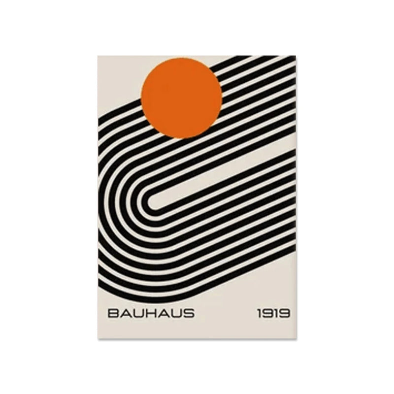 Mid Century Modern Bauhaus Abstract Geometric Posters Wall Art Canvas Painting Prints Pictures Gallery Living Room Interior Home