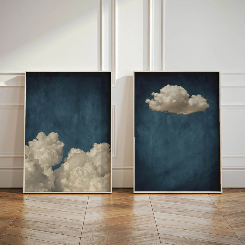 Sage Green Cloud Wall Art Poster Abstract Sky Art Canvas Prints For Modern Living Room Bedroom Dormitory Home Aesthetic Decor