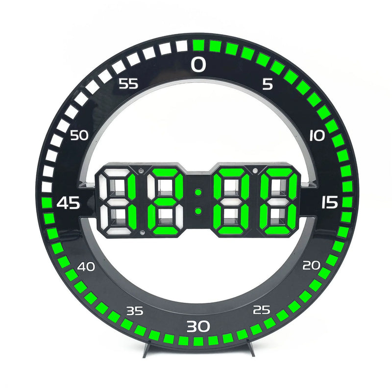 Modern Led Digital Large Wall Clock 3D Luminous Silent Electronic Creativity Jump Second Clock Home Decoration for Living Room