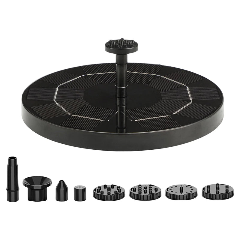 Solar Fountain Floating Water Fountain Pump Free-Standing Floating Style Fountain for Bird Bath