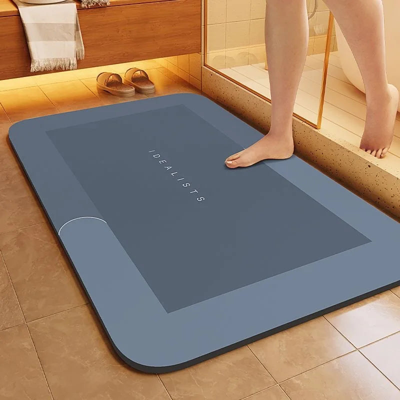 Water Uptake Non-slip Bathroom Mat Toilet Anti-skid Bathtub Foot Mat Kitchen Living Room Floor Mat Home Decor Bathroom Carpet