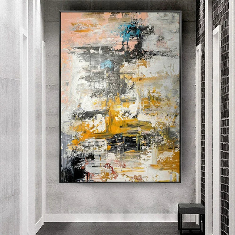 Handmade Abstract Graffiti Oil Painting on Canvas  Modern Nordic Wall Art for Living Room Bedroom  Home Decor Wall Decor Posters