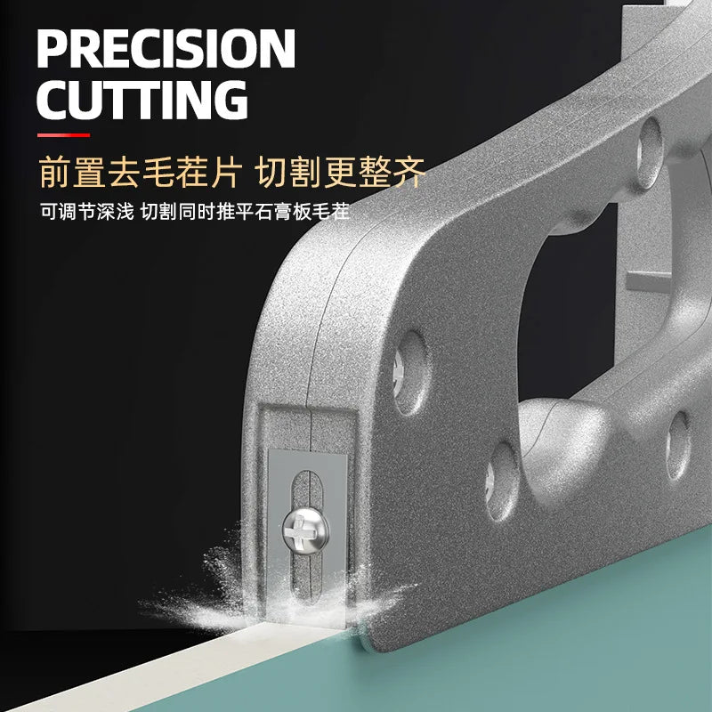 Manual Gypsum Board Cutting Tool Hand Push Drywall Cutting Artifact Tool Stainless Steel Woodworking Cutting Board Tools