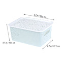 Plastic Storage Box Stackable Storage Container Hollow Out Delicate Storage Basket With Lid For Clothes Toy Home storage Supply