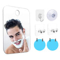 Acrylic Fog Free Mirror Wall Suction Travel Mirror Unbreakable Portable Traveling Shaving Women Makeup Bathroom Accessories