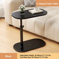 C Shaped Side Table Multifunctional Foldable Bedside Table Tea Table for Home and Office Height Adjustable Sofa Bed End Table