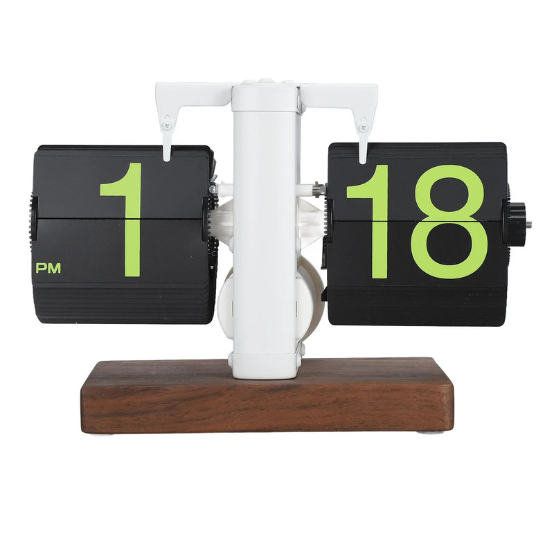 Digital  Clock Battery Powered Rotary Knob Adjust Single Sided Retro Mechanical  Clock 12h for Living Room