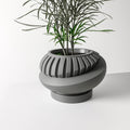 Modern Minimalist 3D Printed Plant Pot – Biodegradable Flower Planter for Home Decor, Eco-Friendly Sustainable Gift (Luxar)