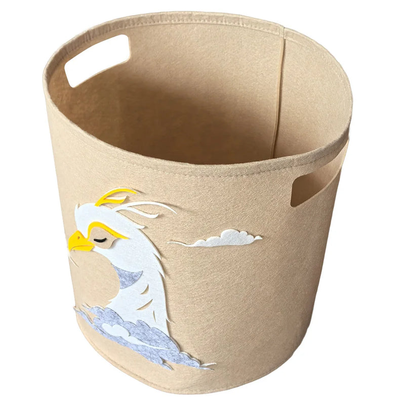 1PC Animal Storage Basket With Handle Toys Clothes Organizer Sundries Folding Storage Box Cabinet Laundry Basket Container