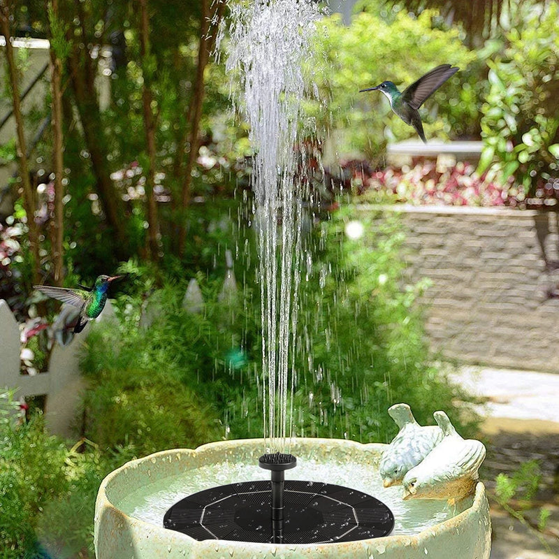 Solar Fountain Floating Water Fountain Pump Free-Standing Floating Style Fountain for Bird Bath
