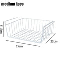 Multi Functional Perforated Kitchen Bathroom Storage Hanging Basket Storage Rack Iron Bottom Hanging Basket Hanging Wire Basket