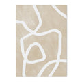 Neutral Boho Beige Posters Abstract White Lines Wall Art Canvas Painting Prints Pictures Modern Living Room Interior Home Decor