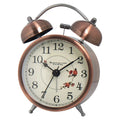 1pc Nordic Retro Metal Alarm Clock, Creative Decoration Table Clock Desktop Minimalist Student Bedroom Luminous Clock