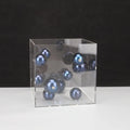 Geometric Metal Ball Art Transparent Acrylic Box Ornaments Modern Minimalist Square Living Room Decorations Desktop Furnishings