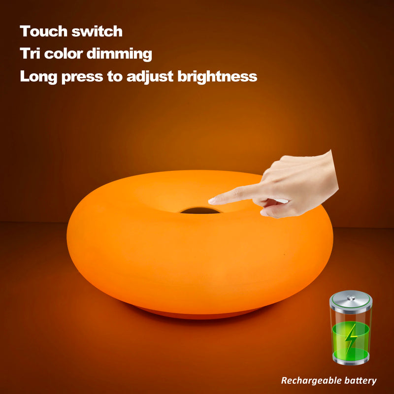 Bauhaus table lamp USB plug bedroom bedside lamp living room dining room decoration donut ambient light