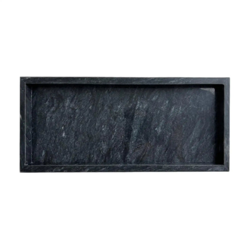Marble Stone Serving Tray Lotion Cosmetics Jewelry Organizer Marble Elegant Jewelry Tray for Club Dresser Office Kitchen Home