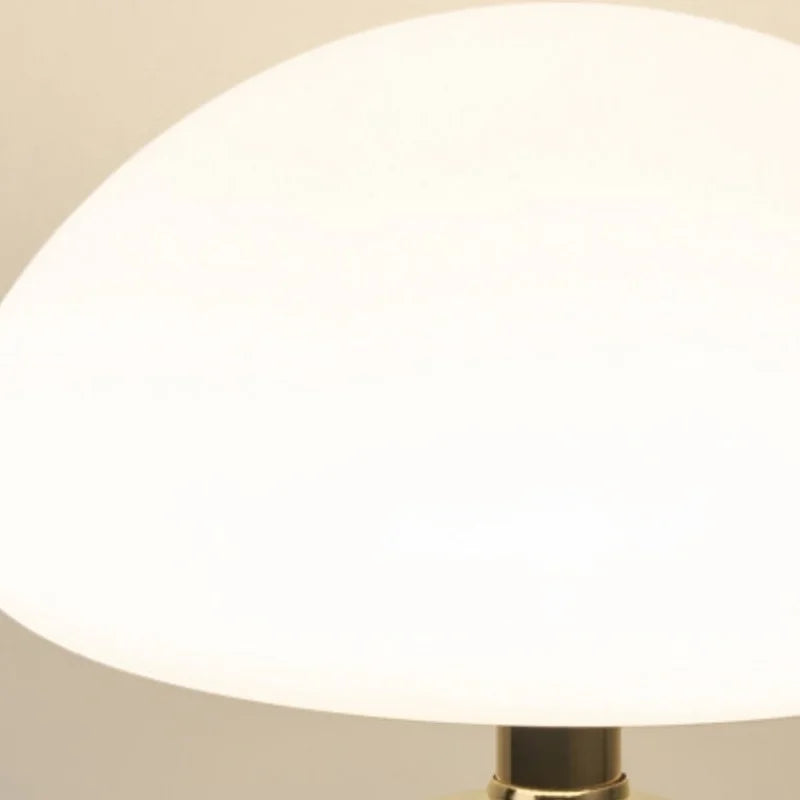 Mushroom small table lamp cream roller molded ceramic atmosphere lamp eye protection LED lamp bedroom headboard decoration light