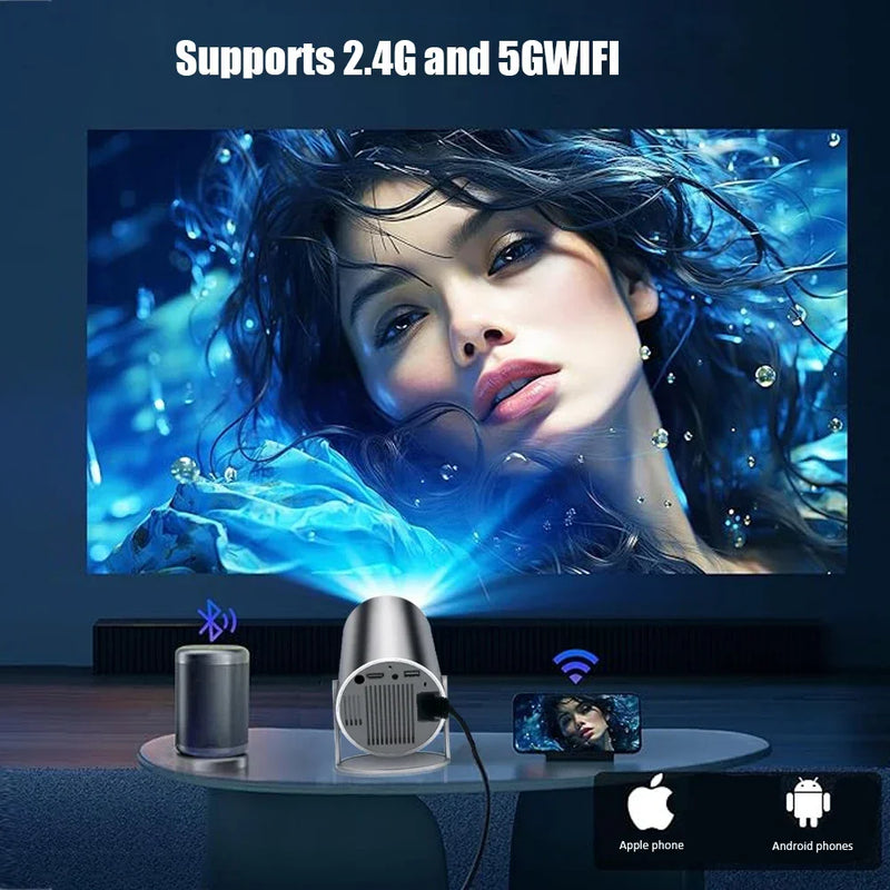 DITONG Hy300 Plus Projector 4K Android 1080P 1280*720P Full HD Home Theater Video Mini led Projector for movies Upgraded version