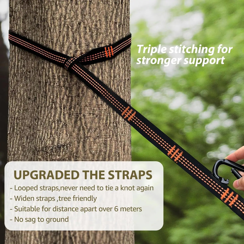 Camping mosquito net hammock and Ultralight Portable Hammock with Adjustable Ridgeline for Camping, Hiking, Backpacking