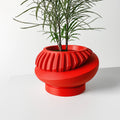 Modern Minimalist 3D Printed Plant Pot – Biodegradable Flower Planter for Home Decor, Eco-Friendly Sustainable Gift (Luxar)
