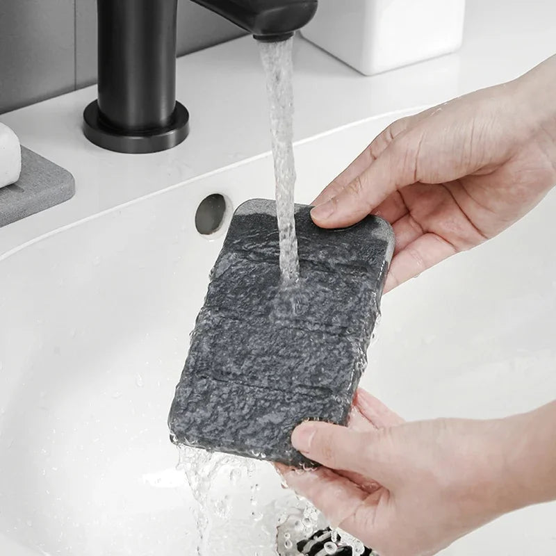 Diatom Mud Soap Dish Quick-Dry Pad Bathroom Countertop Soap Toiletries Absorbent Mat Rectangular Soap Holder Bathroom Supplies