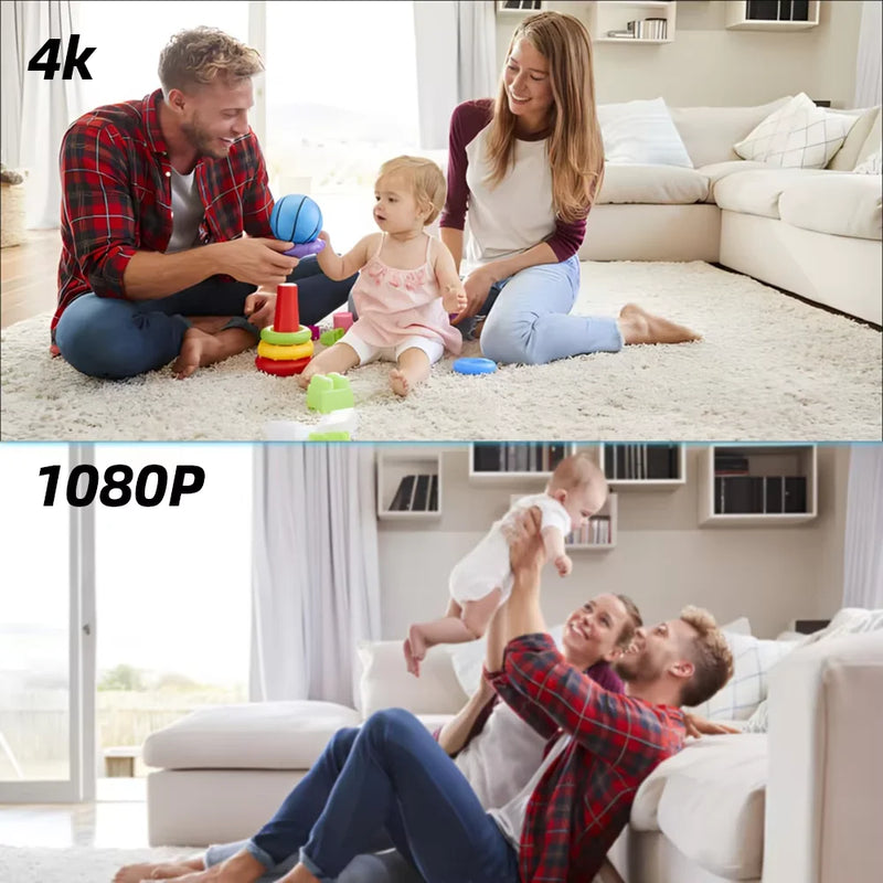 4K HD WIFI Clock Camera 120degree Camera Micro Cam IR Night View Alarm Camcorder Digital Watch Video Mini DVR Oculta Small Cam
