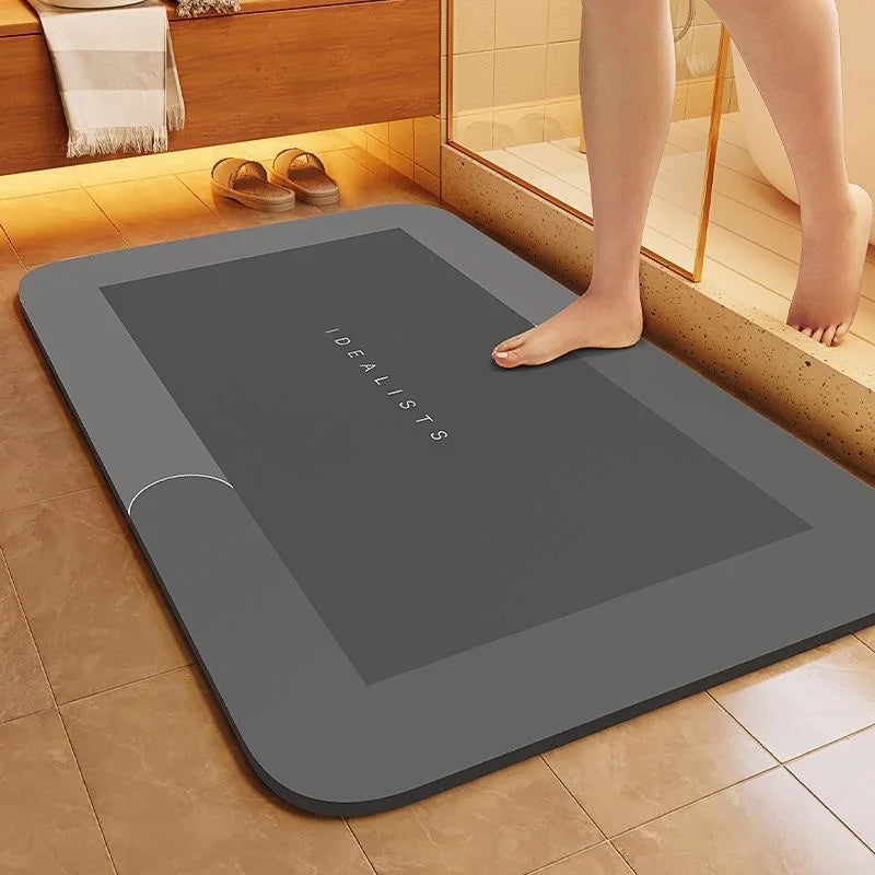 Water Uptake Non-slip Bathroom Mat Toilet Anti-skid Bathtub Foot Mat Kitchen Living Room Floor Mat Home Decor Bathroom Carpet