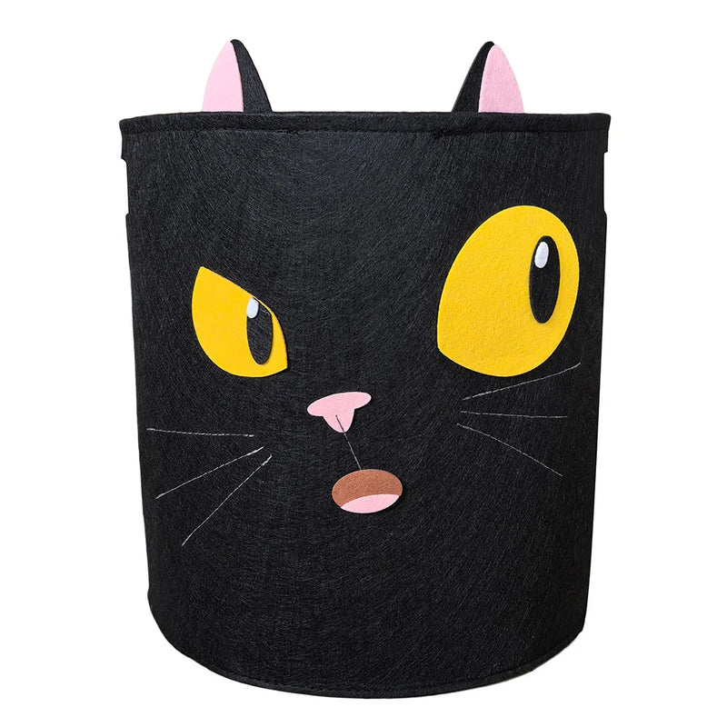 1PC Animal Storage Basket With Handle Toys Clothes Organizer Sundries Folding Storage Box Cabinet Laundry Basket Container