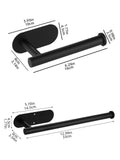 Stainless Steel Toilet Paper Holder Tissue Hanger Adhesive Toilet Paper Stand Paper Towels Holder Waterproof Bathroom Accessory