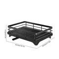 Bowl Rack - 2 Tier Dish Drainer Storage Adjustable Space Saving Kitchen Utensil Organizer for Plates Cups Cutlery