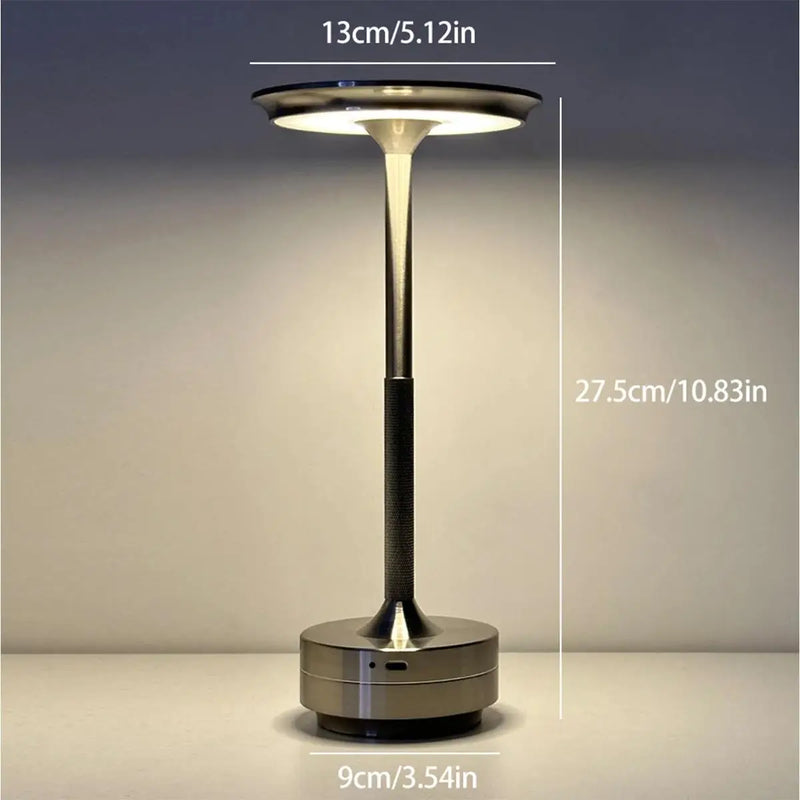3 Color Table Lamp Golden Black Led Silver Dimming Rechargeable With Touch Control Lamps Touch Usb Usbc For Bedroom Desk Bedside