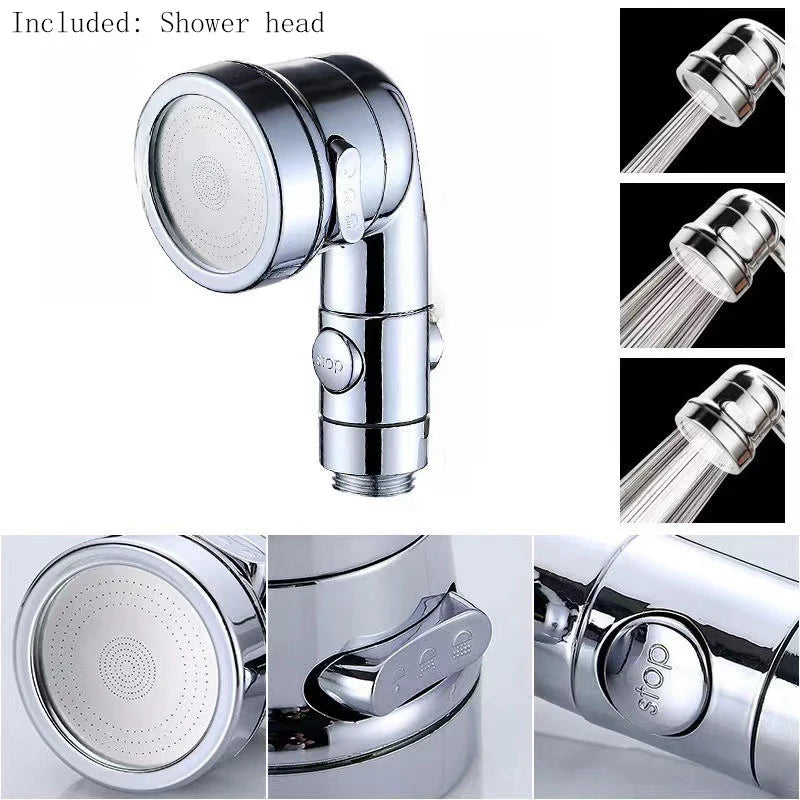 Washbasin Pool Shampoo Shower Faucet External Shower Extender Bathroom Hand Washing Shower Booster Nozzle Set
