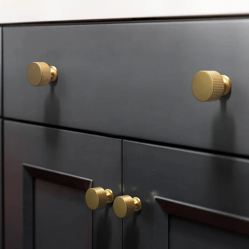 Solid Brass Long Stripe Handle Kitchen Cabinet Door Pulls Closet Drawer Knobs Wardrobe Decor Home Accessories Furniture Handles