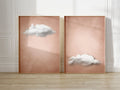 Sage Green Cloud Wall Art Poster Abstract Sky Art Canvas Prints For Modern Living Room Bedroom Dormitory Home Aesthetic Decor