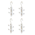 2-10PCS Storage Wardrobe Storage Multifunctional Clothes Hanger No Trace Hanging Bag Rack Hat Door Rotatable No Punching Hook