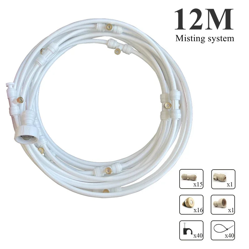 Cooling water spray system Garden spray Greenhouse outdoor dedusting and humidification system spray