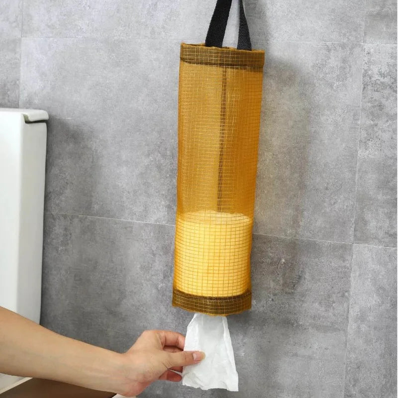 1/3pcs Kitchen Garbage Wall Mounred Grocery Holder HomeTrash Hanging Storage Plastic Bags Organization Home Grocery Bag Holder
