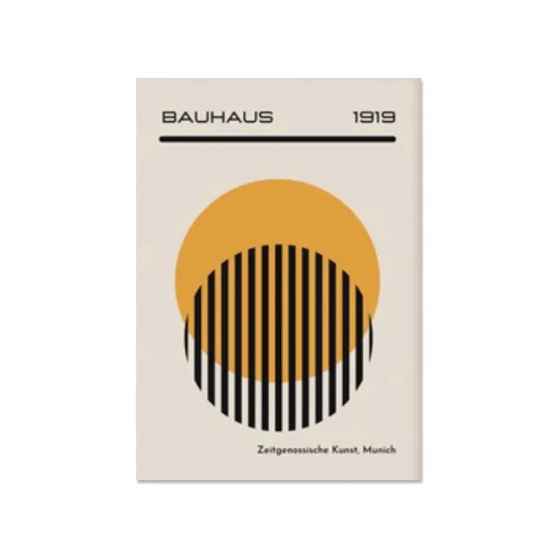 Mid Century Modern Bauhaus Abstract Geometric Posters Wall Art Canvas Painting Prints Pictures Gallery Living Room Interior Home