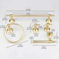 Matte Black Bathroom Accessories Hardware Set Aluminum Alloy Wall Mount Towel Bar Towel Ring Toilet Roll Paper Holder Robe Hook