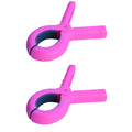 2/4pcs Plastic Clothes Pins with Strong Anti-Rust Springs Heavy Duty Beach Towel Clips Laundry Clothespins to Keep Your Towel