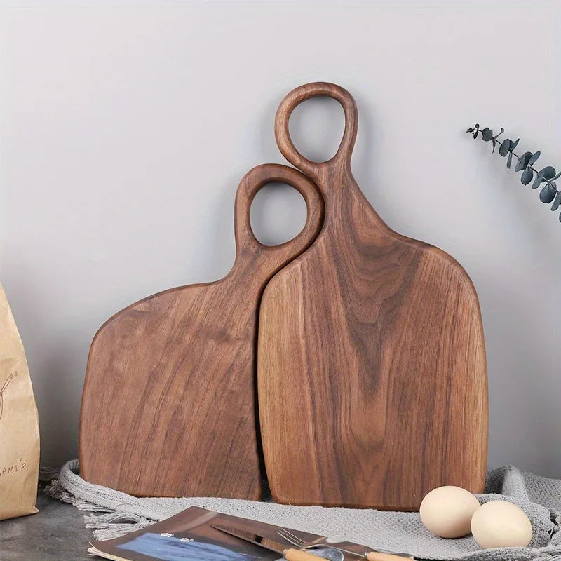 Creative Black Walnut Acacia Wood Couple Cutting Board Wooden Steak Bread Trays Solid Wood Chopping Board Set
