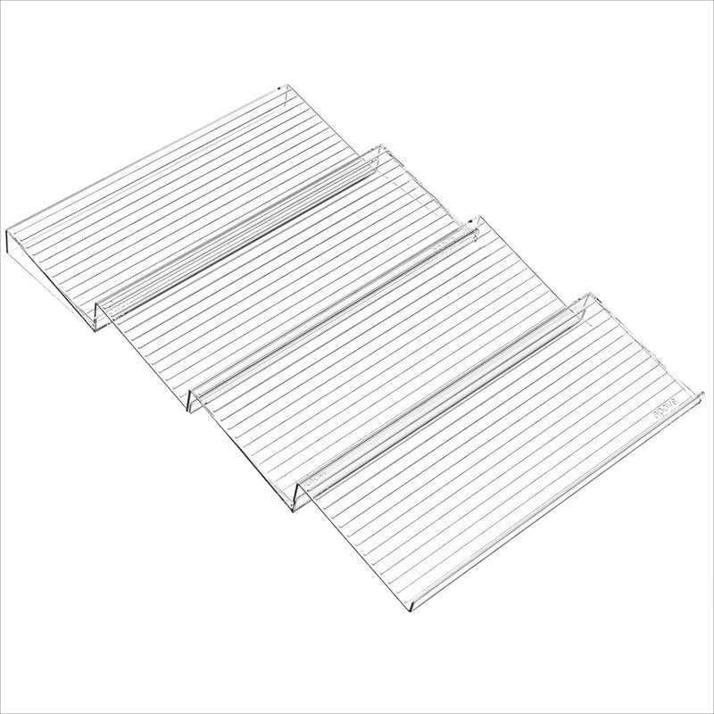 Staged Spice Drawer Organizer Adjustable Acrylic Spice Jars Rack Tray Expandable Seasoning Organizer Cabinet Kitchen Shelves
