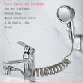 Washbasin Pool Shampoo Shower Faucet External Shower Extender Bathroom Hand Washing Shower Booster Nozzle Set