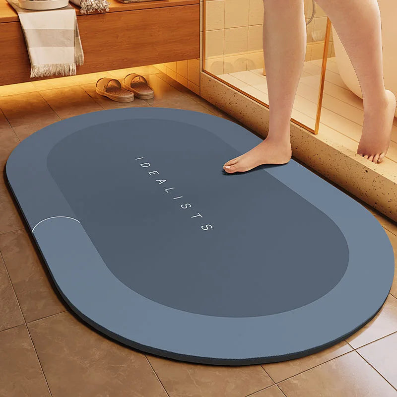 Water Uptake Non-slip Bathroom Mat Toilet Anti-skid Bathtub Foot Mat Kitchen Living Room Floor Mat Home Decor Bathroom Carpet