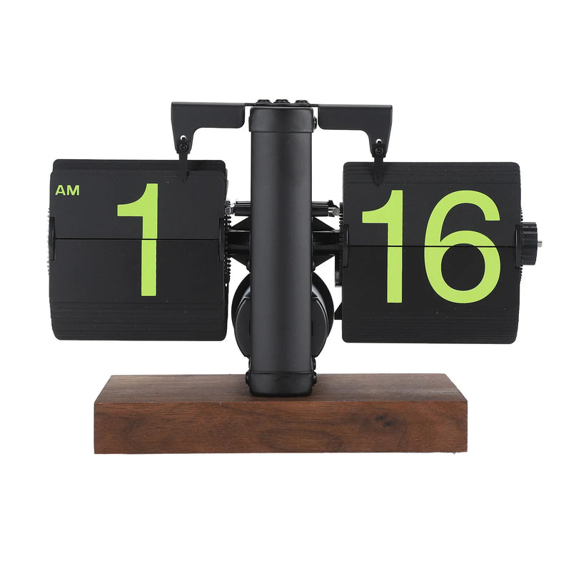 Digital  Clock Battery Powered Rotary Knob Adjust Single Sided Retro Mechanical  Clock 12h for Living Room