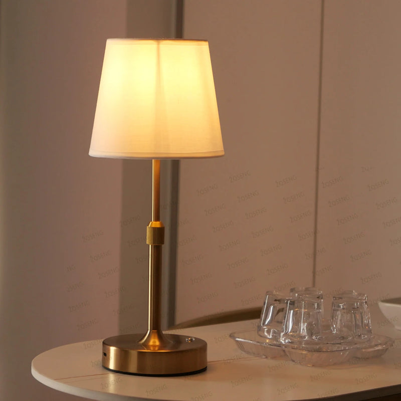 Simple Rechargeable Table Lamp Bar Desk Lamp Dimming Atmosphere Wireless Night Light for Bedroom USB Charging Touch Decor Lamp